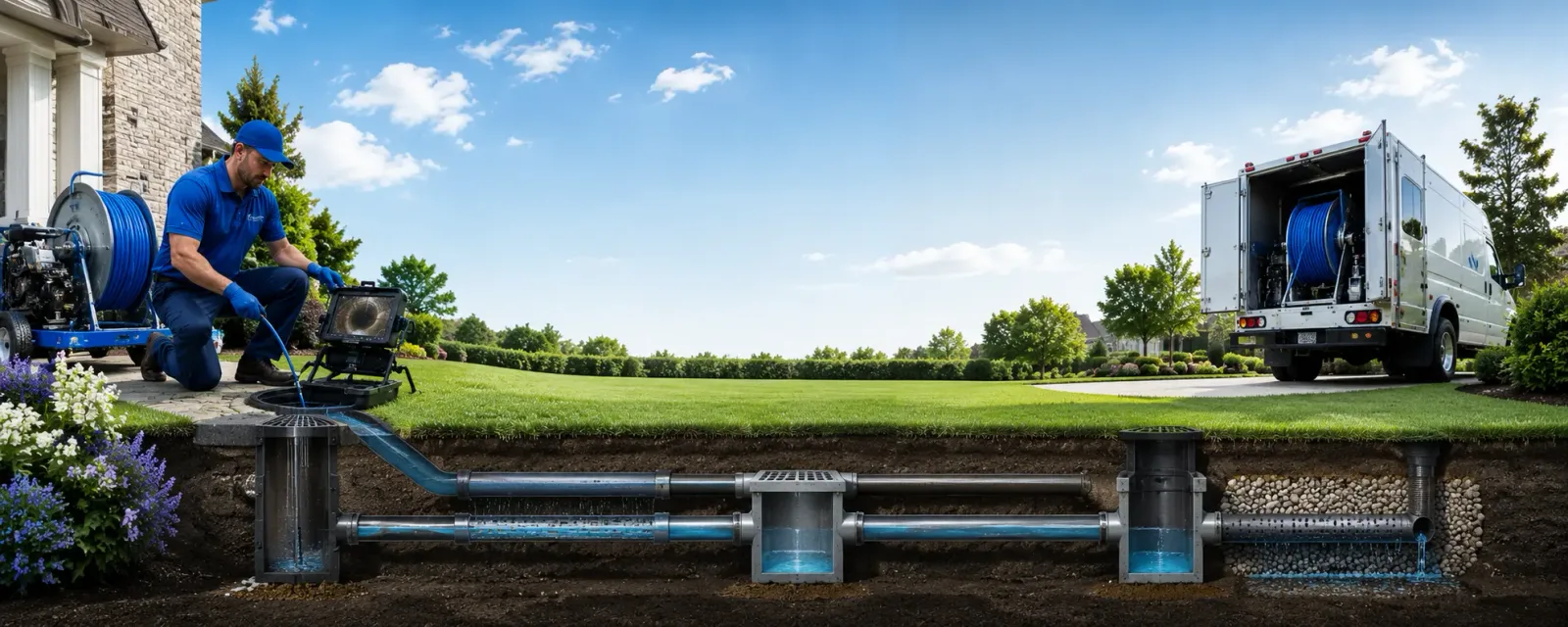 Outdoor drain cleaning information for Davisville, WV